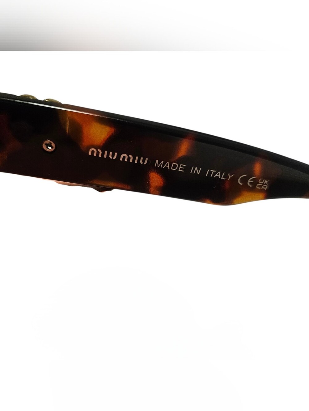 🔥NEW✨ Miu Miu ✨ Authentic Tortoiseshell Brown & Black Cat-Eye Sunglasses 😎 - Picture 7 of 16